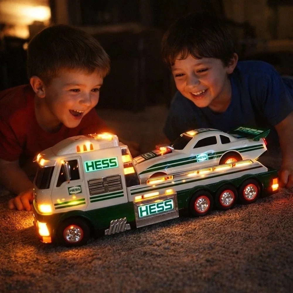 NIB 2016 Hess Toy Truck And Dragster Lights Sound Great Holiday or Birthday Gift
